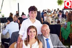 Erika Jurado,  Juan Fernando Padilla y Fernando Padilla