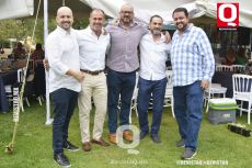 A    Alejandro Sánchez, Julio Villalpando, Juan Carlos Rivas, Arturo Villanueva y Víctor Sánchez