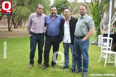 Francisco Sánchez, Francisco Espinoza, Alejandro Uribe y Jorge Arias