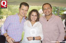 Luis Flores, Vanessa Esqueda y Sotero González