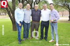 Sheiko Hernández, Fabricio Gómez, Javier Pérez, Alejandro Mena y Luis Flores