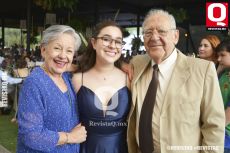 Blanca Arriaga, María Fernanda Gallo y Benjamín Gallo