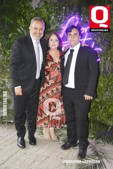 Hugo Valadez, Cozette Gutiérrez y Hugo Valadez