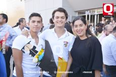Luis González, Bernardo Gutiérrez y Pau Araiza