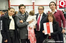 Rubén Arizpe y familia