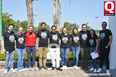 Rector de la Ibero  Luis Alfonso S.J con su profesional  Equipo