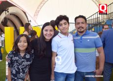 Sebastián Pérez,  Myriam Ramos, Santiago Pérez y Moisés Pérez 