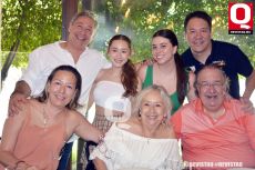 Carlos Vargas, Ashley Vargas, Valeria Vallejo, Mauricio Vallejo, Leslie Vallejo, Marcela Marín y Agustin Vallejo
