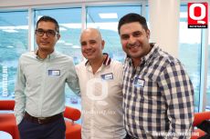 Diego Rojas, Rodrigo Regalado y Miguel Meri 