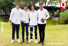Máximo Haro, Carlo Negrete, Milton Sánchez y Josué Herrera..