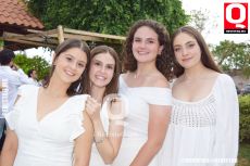 A  Fernanda Hernández, Regina González, Ninfa Obleas y María Mena