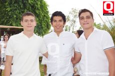 José Alonso Fuentes, Miguel López y Emiliano Alejos