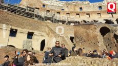 Gerardo Aguirre rodeado de la magia del Coliseo Romano