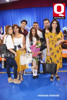 Cecy de Alba, Martha Rocha, Guillermo de Alba, Esaúl Padilla, Ámbar de Alba y Nuria de Alba