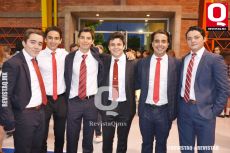 Gerardo Martínez, Alejandro López, Miguel González, David Ramos, Carlos Aguilar y Juan Moncada