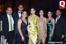 Karim Zaragoza, Diego Velázquez, Liz Cuéllar, Camila Velázquez, Natalia Velázquez, Verónica de Velázquez y Jorge Velázquez.