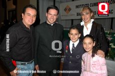Jorge Manuel Orozco, Padre Dagoberto Gómez, Karla Orozco, Jorge y  Karlita Orozco