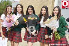 A    Luisa Aparicio, Ayari Hernández, María Rábago, Miranda Fernández y Nathalia Roa