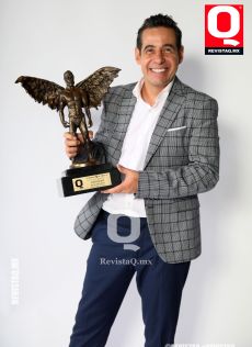Yordi Rosado durante la entrega de los premios de la Revista Q en el auditorio del Museo Soumaya