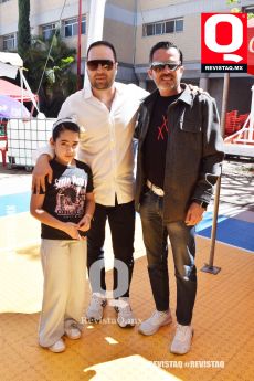 Isabella Velázquez, Dante Velázquez y Raúl Zapién
