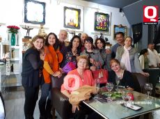 Oli Zermeño y Anita Bessonart con Michelle Mena QDEP