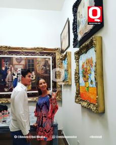 Eduardo Canales y Gaby Lozano Obregón en La Condesita Café