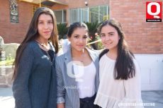 Victoria Sánchez, Daniela Junquera y Michel Rivera