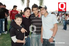 Emilio Zarandona, Roberto Barriga, Diego Zarandona e Isaías Guevara