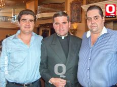 A   Roberto Plascencia Torres, Padre LC Dennis Doren y Arnulfo Padilla