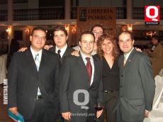 A   Paco García, Kike Duran,Juan Luis Gutíerrez,Javier Alonso, Miriam García y Jose Ramón Collazo
