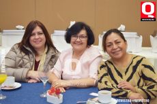 Marian Montúfar, Imelda Zintzún y Rosario Peralta