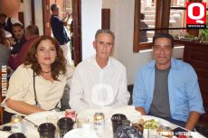 Yulka Lozornio, Moisés Huerta, y Ricardo Rentería
