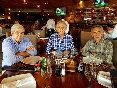 José Fox, Pipas Villanueva QEPD y Manolo Villareal, foto junio 2018