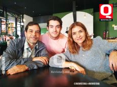 Eliseo Navarro, y Paty Novoa con su hijo Eliseo Navarro