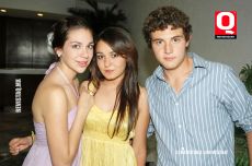 Sofia Medrano, Mariel Velázquez y Diego Fonseca