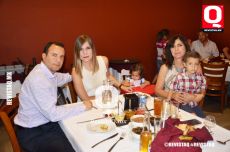 Jesús Ascencio, Anabel Bernal, Mikaela Ascencio, Anabel Bernal y Jesús Ascencio Jr.