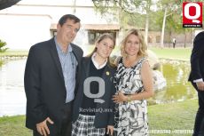 A   Alejandro Arena, María José Arena y María del Carmén Domínguez