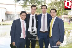 Santiago Padilla, Alan Hernández, Diego Antillón y Cuco Muñoz