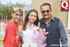 Lili Rosales, Luisa Aparicio y Enrique Aparicio