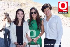 María José Rodríguez, Diana Gutiérrez y Gael Hernández