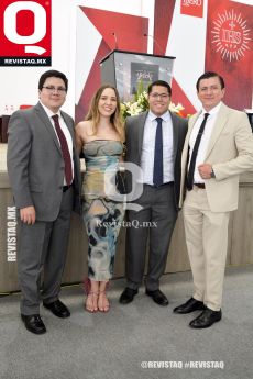Luis Emilio Delgado, Andrea León, Jorge Arturo García y Víctor Barron