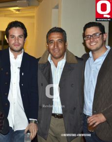LLEGARON PUNTUALES Luis David Santana, Carlos Rodríguez y Alejandro Álvarez del Castillo del Castillo