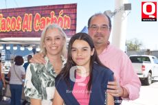 Paola Piredda, Valeria Álvarez y Manolo Álvarez