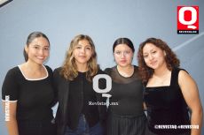 Camila Guzmán,  Xenia Cordero, Abril Sanita y Yaneri Oyosa