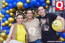 A  Lizzet Orozco y Andrés Bonilla con Germán Borja
