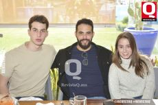 Felipe Camacho, Sebastián López y Camila Villegas