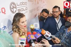 Michelle Vieth en la alfombra roja de los premios Q