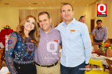 Marcia Herrera, Alejandro Ortiz y Andrés Navarro