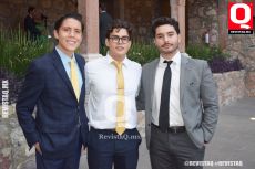 Jorge Gómez, Juan Pablo Corona y Gianluca Maisto