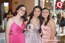 Mariana Gómez,  Hannia Méndez y Fátima Carreon